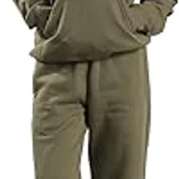 one way Women Solid Comfort Fit Tracksuit : 1 Hooded Sweatshirt,1 Trackpants-picture-14