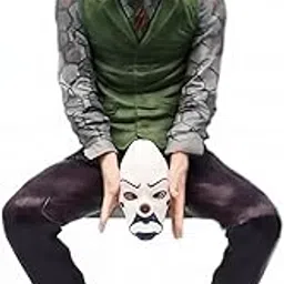 ABUNDANCE® Joker Dashboard Figurine for Car | 15 cm Premium Collectible with Mask | Cool Car Interior Decoration | Anti-Slip Base | Ideal Gift for Lovers & Superhero Fans-picture-17