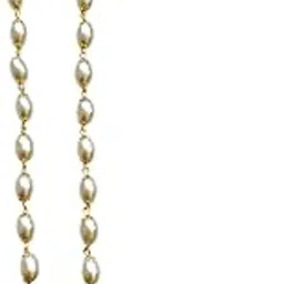 aaiku Traditional 32 Inch Long Gold-Plated Pearl Necklace Set with Earrings, Wedding Jewellery Set for Women and Girl | Brass Metal Stylish Jwelery | Artificial Jwellery-picture-61