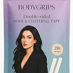 bodygrips Double Sided Fashion Tape, 216 Strips, Transparent, Invisible Dress Tape for Women-picture-15