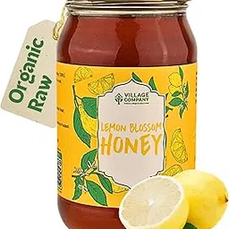 Village Company Organic Lemon Honey 500GM | Pure, Natural and Raw and Fresh | Unfiltered, Unprocessed and Unpasteurized | Nature Wild Food | Fresh from Indigenous Lemon Nector | No Added Sugar | Lab Certified-picture-32