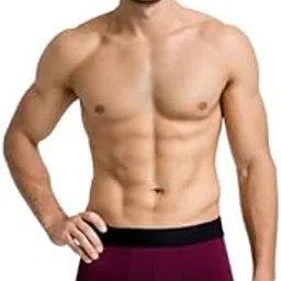 prishoya Men Under wear Premium chaddi Fabric Nylon Innerwear Man Briefs Trunk Sports Gym Stretch Underwear Undergarments Breathable Gents Anti-Bacterial Maroon-picture-14