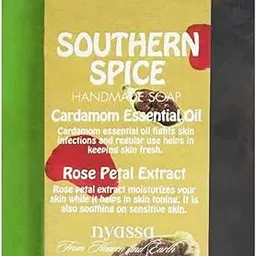 Nyassa Southern Spice Natural Bathing Handmade Soap | Rose Petal extract & Organic Cold Pressed Jojoba Oil | All Skin Type 150gm-picture-43