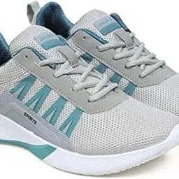 Birde Men Grey Mesh Sports Running Shoes -BRD-466_8-picture-33