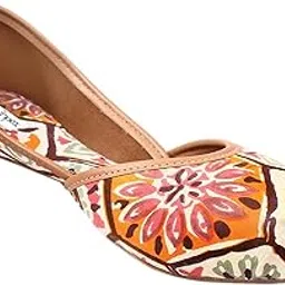 MIRAYA Women's Ethnic Flats || Women's Traditional Slip-On Mojari Jutti, Rajasthani Jutti Jutti-0500-picture-28