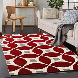 Hand-Carved Rug | New Abstract Design | Premium Wool Tufted Area Carpet - 4x6 feet, Soft, Plush, and Long-Lasting-image-5