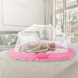 Classic Mosquito Net for Baby,Bottomless and Foldable Net for Baby Safe & Easy Use,Ensures Your Baby's Safe Sleep-135cmX65cmX65cm (0-3 Years)-Pink-picture-21