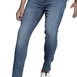 the indian garage co Men Skinny Fit Solid Mid-Rise Stretchable Jeans-picture-14