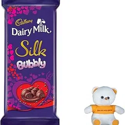 SFU E Com Cadbury Dairy Milk Silk Bubbly Chocolate | Valentine Chocolates | Valentine Chocolate Combo | Valentine Special Teddy | 24-picture-11
