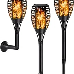 Epyz 3 in 1 Garden Light 96 LED Flickering Mashaal Light IP65 Waterproof Outdoor Lamp Auto On/Off Solar Lighting ( Pack Of 1, Warm Yellow )(ABS Plastic)-picture-19