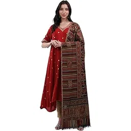 Women Shawl | Soft Warm Stole for Ladies | Elegant Wool Wrap for Cold Weather | Stylish Traditional Winter Wear for Women (Pack Of 1)-image-31