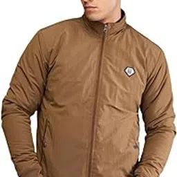 Brown Mens Regular Jacket-image-43