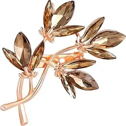 mahi Floral Shape Brown LCT Crystal Studded Lapel Pin Brooch Saree Pin for Women (BP1101192ZBro)-picture-13