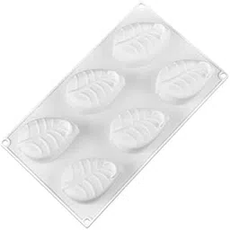 Vedini 6 Cavity Leaf Shape Silicone Soap Mold DIY Craft Handmade Soap Making Moulds (Multicolour) JKB-310-picture-19
