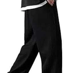 Men's/Unisex || Open Bottom || Stretchable || Drawstring Bottom Drawstring Pure Cotton Stretchable Baggy Jogger Pants-image-93