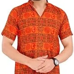 paklon Om mahakal Short Kurta Om Print Design Stylish Short Kurta for Regular wear & Men-picture-56