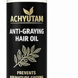 Achyutam Anti-Grey Hair Oil 250 ml | Herbal Hair Oil with Natural Botanical Extracts for Smooth, Soft, and Manageable Hair | Lightweight, Gentle Hair Care Oil with Herbal Aroma-image-45