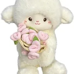 ATORSE Toy Sheep Plush Toy Figure Supplies Ornament for Party Childrens Day Collectible Pink-picture-52