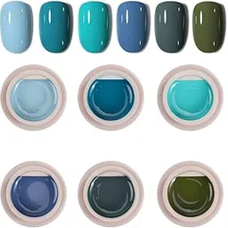 GDCOCO Forever Series 6 Colors Set Gel Paints Ink 5g Nail Art Design Drawing Gel UV LED Soak Off UV Painting Gel (J179-J184)-image-68