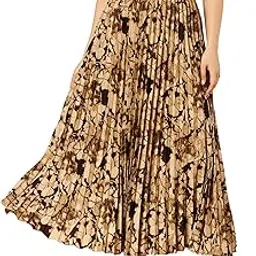 lookshine | Skirt for Women | Stylish Printed Skirt | Embrace Effortless Elegance with The Women | Floral Print Pleated Maxi Skirt | Western Skirt-picture-11