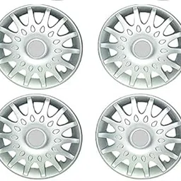 AutoMoto Sporty Type Silver O.E Colour 13-Inch Press Fit Type with Metal Rings Wheel Cover for Maruti Esteem All Models (Set of 4 Pieces)-picture-10