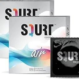 SQURT Air Condoms for Men | Breathe Easily - Love Passionately | (Net Quantity - 3N, Pack of 2)-picture-64