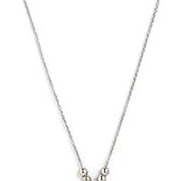 himor Oxidised Silver Tribal Mandala Pendant Necklace, 45 cm Chain Length, Traditional Sun Design with Dangling Beads-picture-49