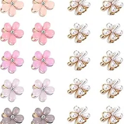 20 Pcs Hair Clips for Girls Small Claw Mini Hairclip with Crystal Cute Metal Barrettes Hair Accessories Women (cmb320_16023_16013)-image-59