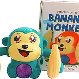 Banana Monkey Musical Dancing Toy, Battery Operated, Ages 3+, with Voice Control-image-10