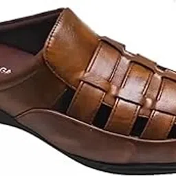 rage gaze Men's Fashion Sandals - Comfortable Fisherman Sport Sandals, Premium PU Padding, Synthetic Leather, Closed-Toe Summer Outdoor Sandals, Brown - Stylish and Durable Footwear-picture-21