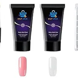 Acrylic Gel Poly Nail Gel Nail Gel Extension Set 2 Pc (30 ml Each)-image-58