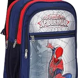 divjot Large Spiderman Printed Polyster Fabric Stylish School Bag For class 3 to 5 (DVJT-SB-3102-SPDRMN)-picture-37