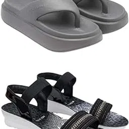 zenwear Extra Soft Classic Casual wear with Flexibility Technology Flip Flop Combo for Women's/Girl's(6110+1931)()-picture-36