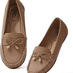 jm looks Women's Loafers with Bow Detail Stylish & Comfortable Slip-On For Women & Girls-picture-12