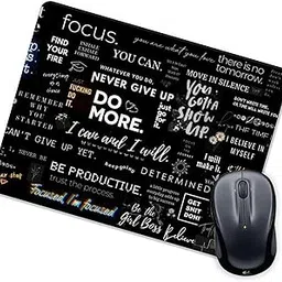 Fairus Motivational Mouse Pad with Inspirational Quotes, Black-picture-10