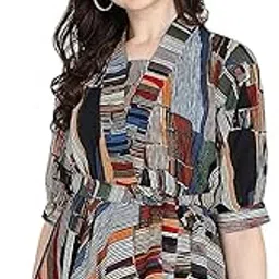 om sai latest creation Women Solid Western Top with Half Sleeves for Office Wear, Casual Wear, Top for Women.-picture-28
