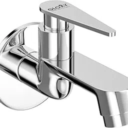 GLOXY Premium Brass Short Body Bib Cock Faucet with Chrome Finished Nano Lever & Wall Mount Flenge - Water Bib Tap Cock for Kitchen, Bathrooms, Washing Areas & Basins - 10 Years Warranty-picture-32