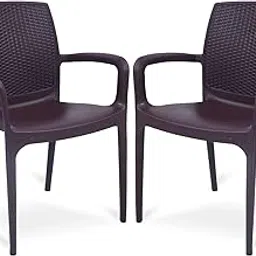 Supreme Texas Heavy Plastic Chair for Indoor/Outdoor Use (Color: Globus Brown; Qnt: 2 Pc.)-picture-14