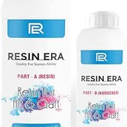 RESINERA Epoxy Resin and Hardener Ultra Clear Smooth Finish UV Resistant Long- Lasting All Surface Easy to Use for Beginners Artists and Professionals (300 Ml Resin & Hardener)-image-38