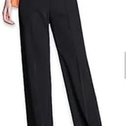 amero Women's High Waist Wide Leg Trousers, Elegant White Palazzo Pants, Casual Business Wear-picture-35