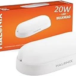 Halonix Polycarbonate 20W Wall Lamp LED Oval Shape Outdoor Bulkhead|Outdoor Light Waterproof IP65|Waterproof Porch Light for Outdoor Garden Bathroom Light (Cool White, Pack of 1)-image-15