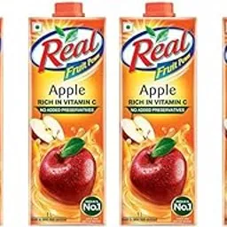 DABUR Real Apple Fruit Power, 1L (Pack of 4)-image-4