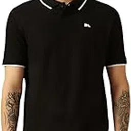 dennis lingo Men's Poly Cotton Loose Fit Solid Half Sleeve Polo T-Shirt-picture-39