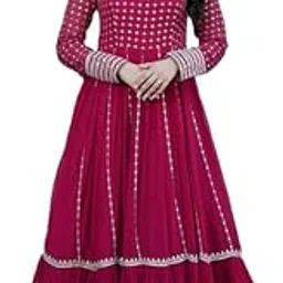 Pink Faux Blooming Designer Gown with Sequins & Zari Embroidery – Premium Ready-to-Wear Collection-picture-29