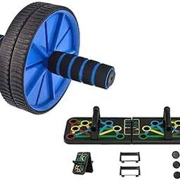 14 in 1 Push Up Board for Men & Women - Foldable Push-up Board and Push up bar With Home Gym Ab Roller/Indoor Ab Wheel for Abs Workout-image-40