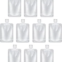 yopple Travel Size Refillable Squeeze Pouches with Funnel, Leakproof Toiletry Bags for Shampoo, Lotion, Hand Wash, Cream & Liquid Cosmetics, Portable Transparent Travel Containers (100ml) (5)-picture-18