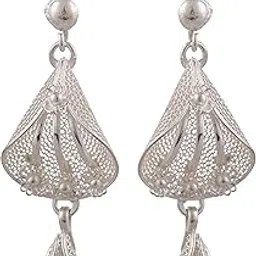 arteastic - handcrafted traditions of the east Arteastic Sterling-silver Dangle & Drop Earrings for Women, Silver-picture-26