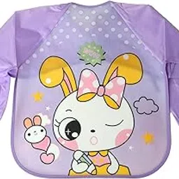 Da Anushi Cute Cartoon Printed Full Sleeves Washable Waterproof Apron Feeding Bibs For Babies,Toddlers,Infants (6 Months to 5 Years), Comfortable Soft Baby Bibs Keep Stains Off!-picture-17