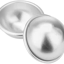 Cake Decor 2pcs Aluminum Half Sphere Ball Cake Mould, Round Cake Molds,Dome Cake Moulds (8 inch Diameter X 3.75 inch Height) No.8-picture-45