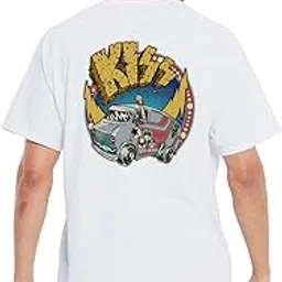 Mens Oversized Tshirt Kiss Van Printed Crew Neck Cotton Drop Shoulder Half Sleeve Stylish Tshirt-image-46